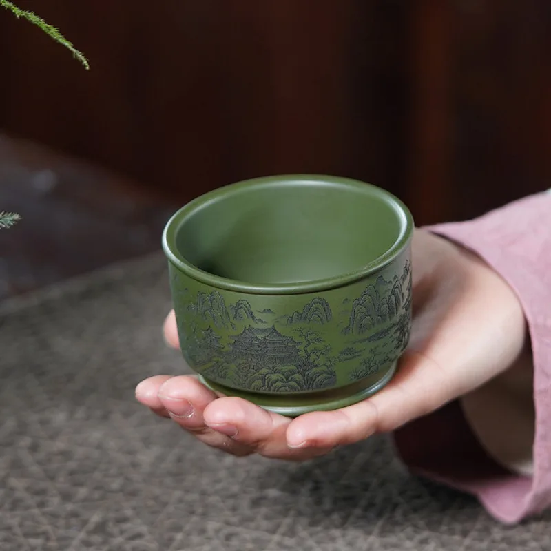 Чайная чашка из пурпурной глины 190 мл