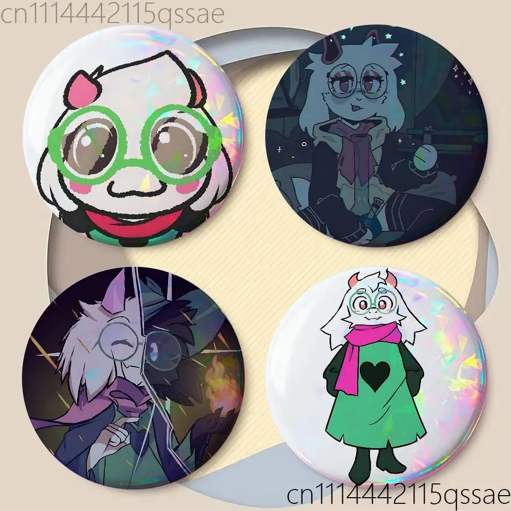 Фото D-Deltarune Cute Ralsei 25 мм 75 мм 44 мм 58 мм 32 мм Броши Значки Нагрудные значки для аксессуаров №2