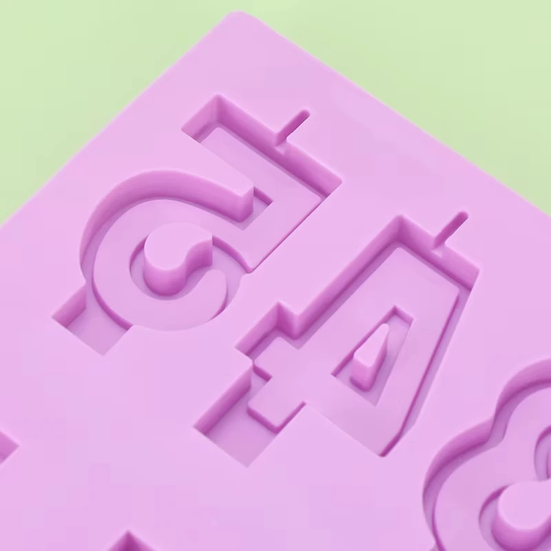 3D арабский номер день рождения свечи силиконовые формы DIY изготовление помадки