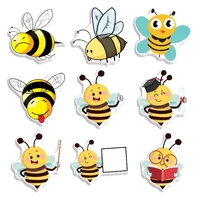 10pcslots kawaii honeybee planar resin flat back cabochon diy bow craft supplies phone decorations