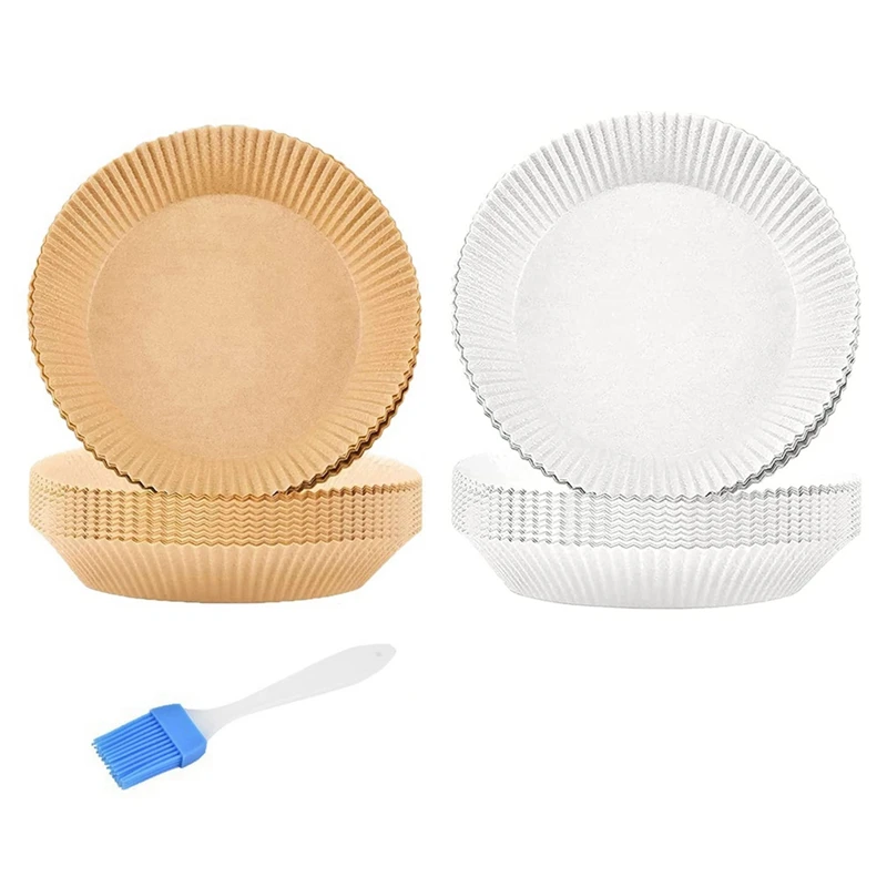 

Бумажный вкладыш для фритюрницы, антипригарный Пергамент Для Выпечки, подкладки для фритюрницы с кисточкой для выпечки для стандартной ско...