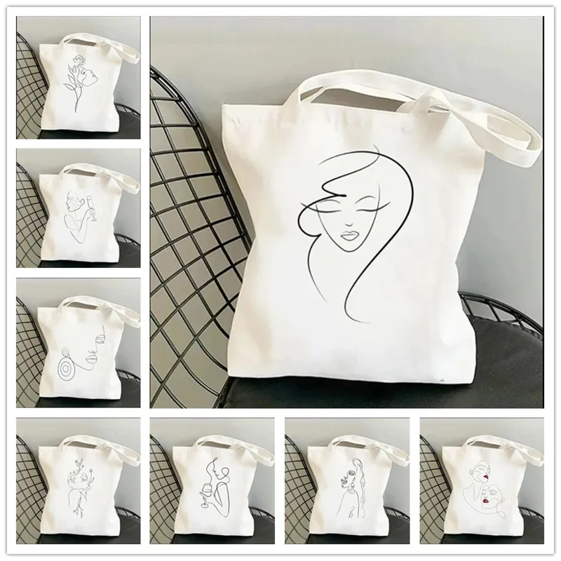 Повседневная парусиновая сумка на плечо для женщин с открытым карманом