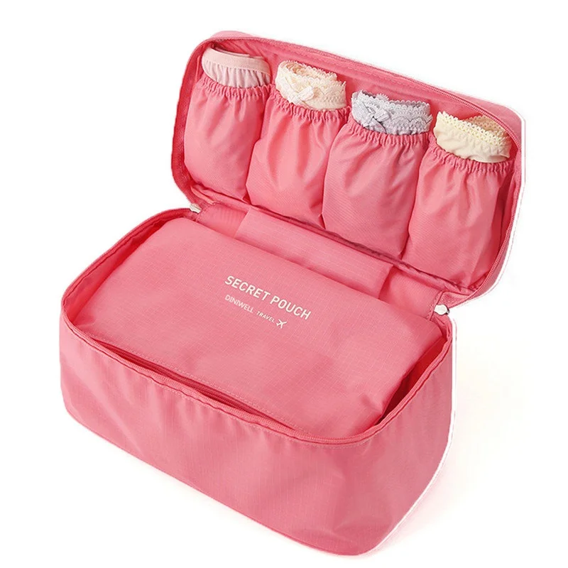 

Cosmetic Underwear Organizer Lingerie Bra Travel Organizer Storage Bag Luggage Suitcase Pouch Zip Cases Clothes Bra
