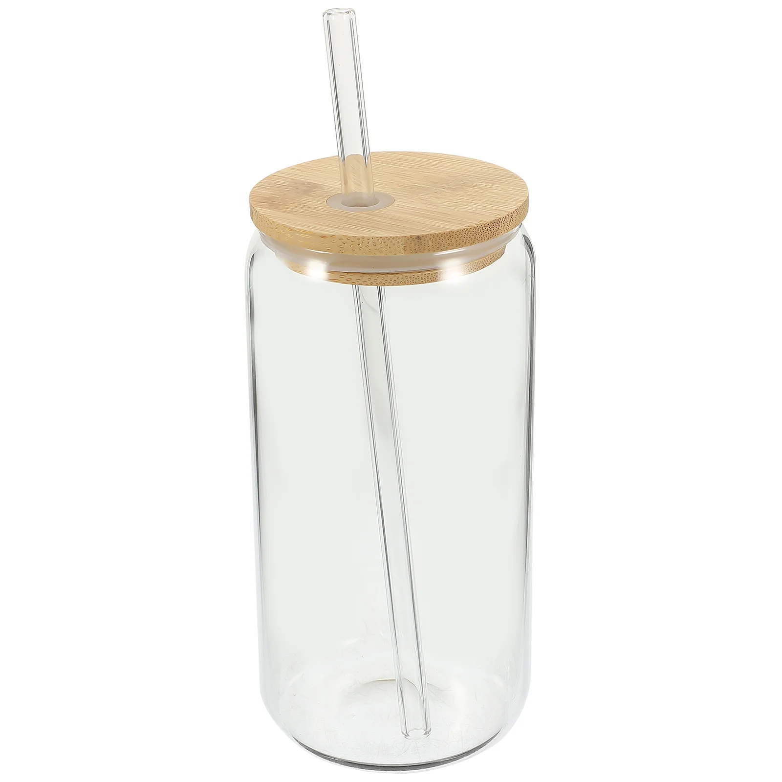 

Transparent Glass Milk Tea Cup Multi-Function Juice Cup Coffee Tea Mug with Straw Lid