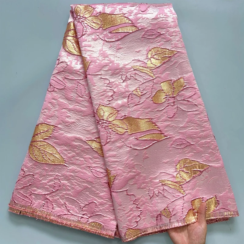 Новинка 2024 Высококачественная Жаккардовая Кружевная Ткань Африканское