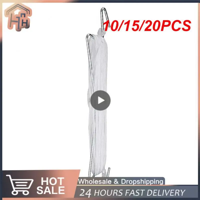 

10/15/20PCS For Planting Tomatoes And Cherries Tomato Roller Hook J Hook V Type Twine Vine Support Rope Cucumber Grape Supports