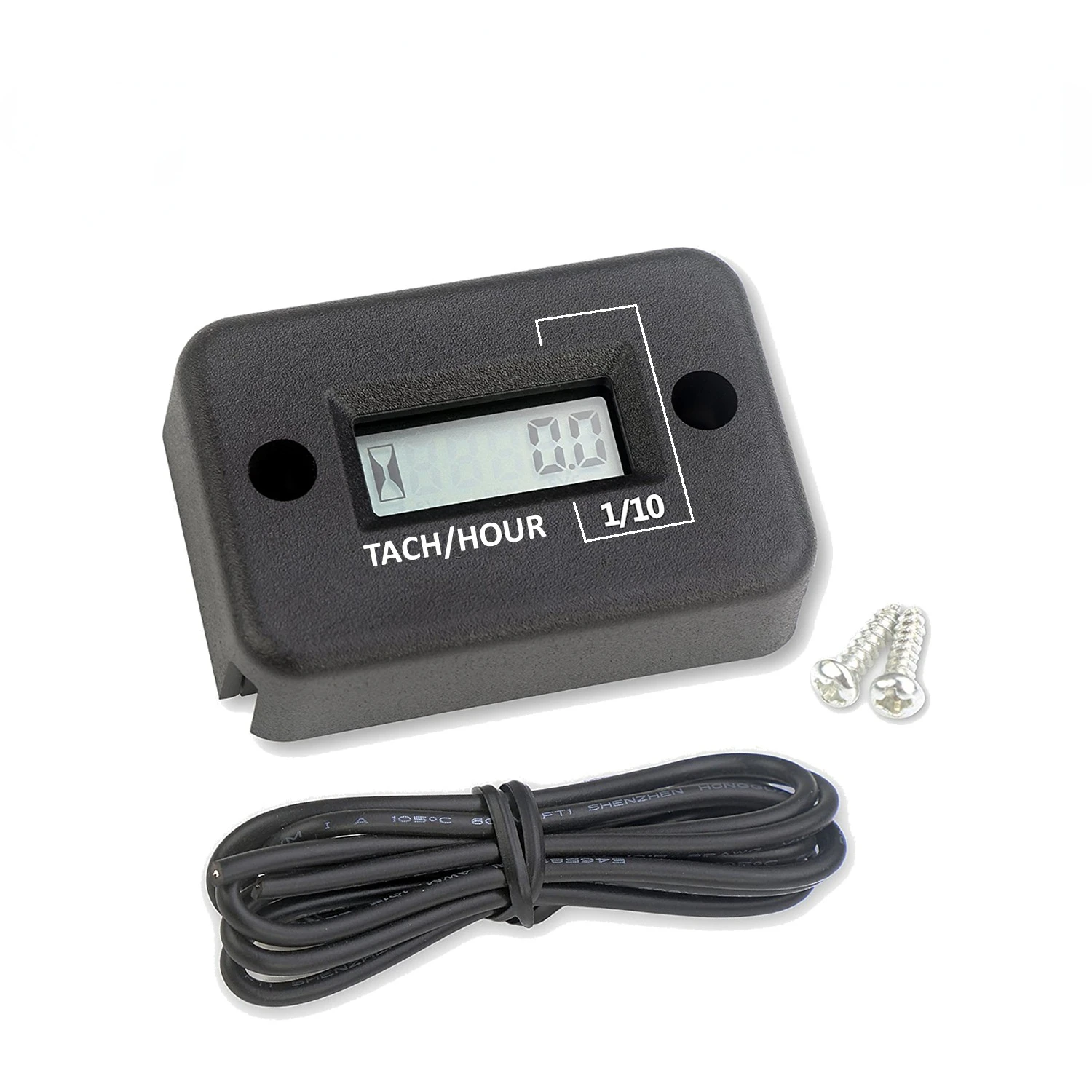 Newest Digital Engine Tach Hour Meter Tachometer Gauge Inductive Display For Motorcycle Motor Marine chainsaw pit bike Boat |