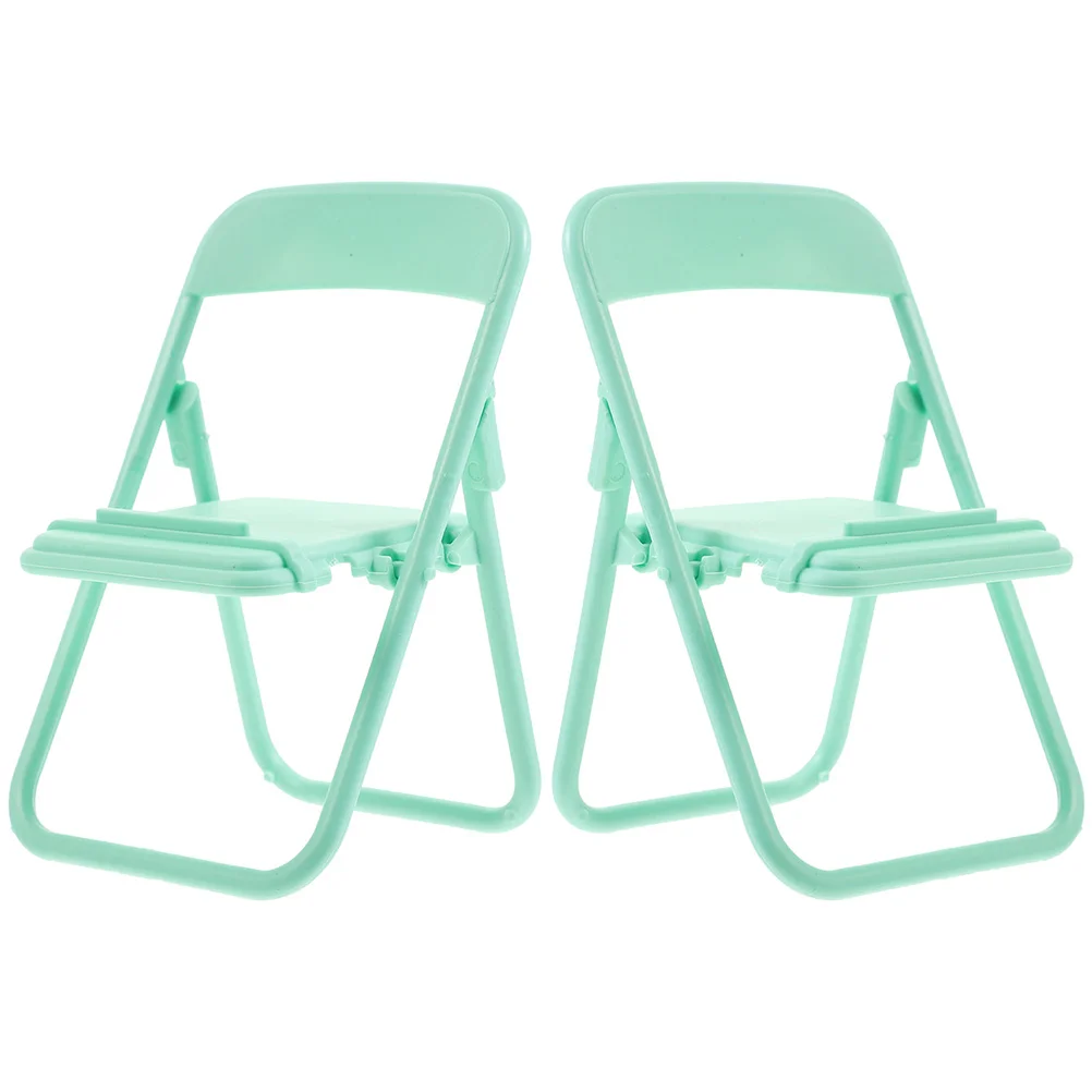 

2 Pcs House Dollhouse Chair Mini Accessory Micro Furniture Accessories Photo Props