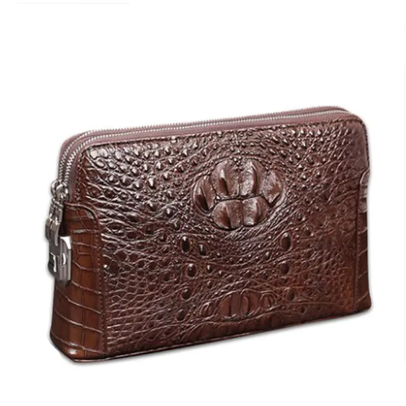 Mafeimengge сумка из крокодиловой кожи мужская с замком в деловом коду сумка-конверт