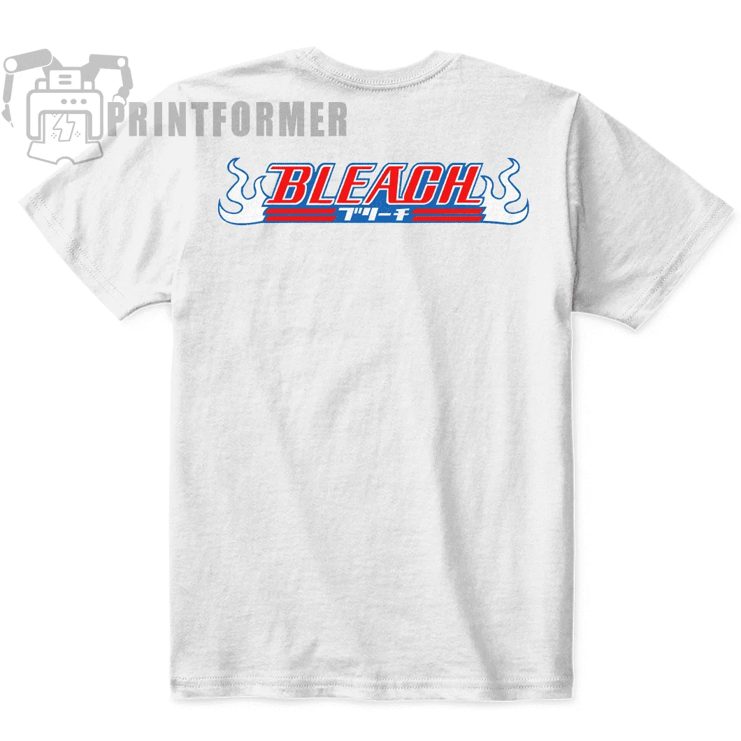 Футболка Zaraki Kenpachi рубашка отбеливателя черная футболка с рисунком аниме-манги