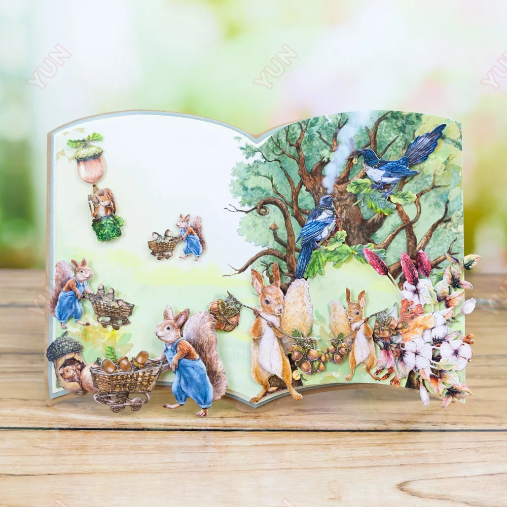 Блестящий яркий драгоценный камень кенгуру могучий дуб металлические Вырубные