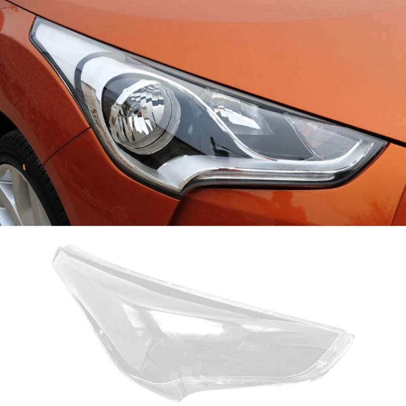 Car Headlight Shell Lamp Shade Transparent Lens Cover For Hyundai Veloster 2011-2016