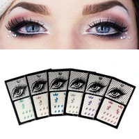 makeup tools rhinestone temporary tattoo stickers eyebrow face stickers eye stickers forehead diy nail stickers party gems acryl