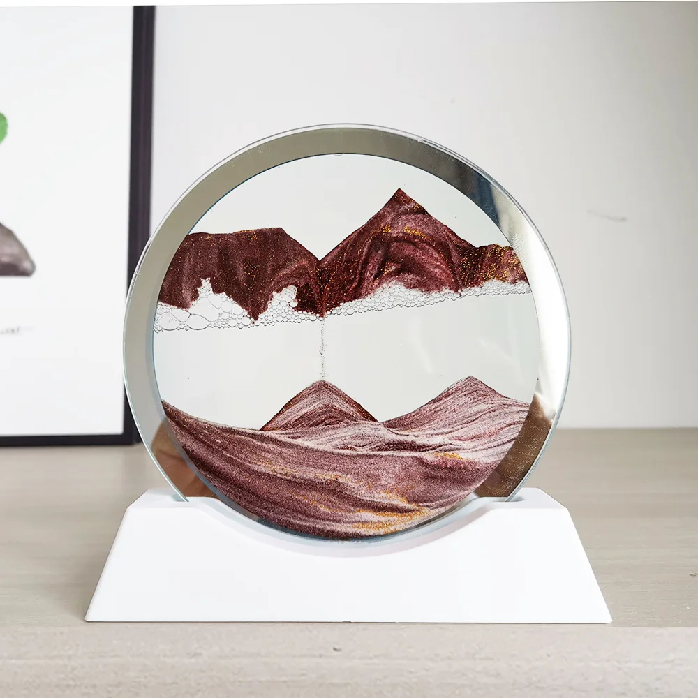 Движущаяся Песочная лампа 16 см сменный аксессуар круглая рамка песочные часы