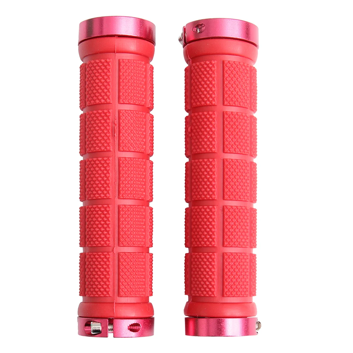 

2pcs Handle Grips Bike Handlebar Grips Non- Rubber Grip For MTB Mountain Road Bike Red Accessory