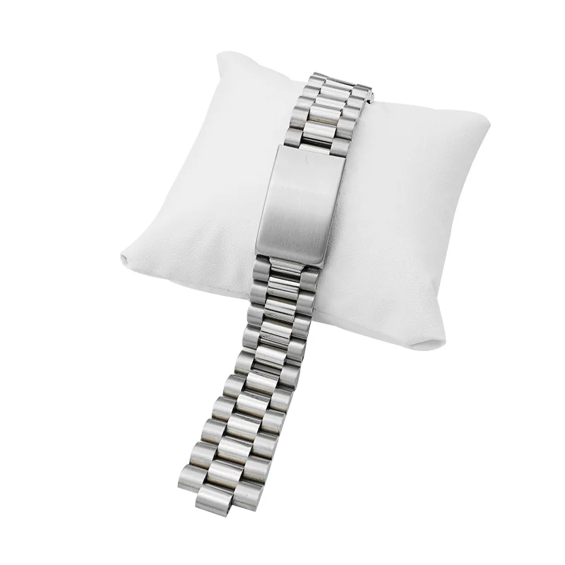 18mm 20mm Brush Polish Solid Stainless Steel President Watch Strap Band Curved End Fit Rolex SKX 05 Watch
