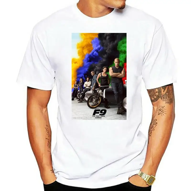 

Плакат фильма Форсаж 9 2022 F9 Черная Футболка размер S M L XL 2XL