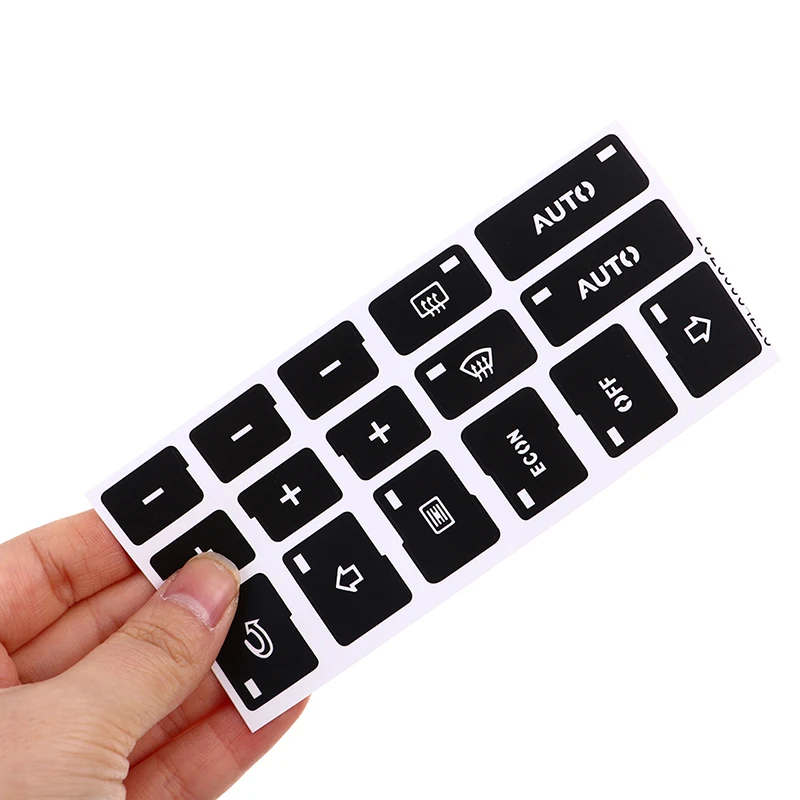 

1pc 16 Keys Car Air Condition Ac Climate Control Button Repair Stickers Decals Auto Sticker