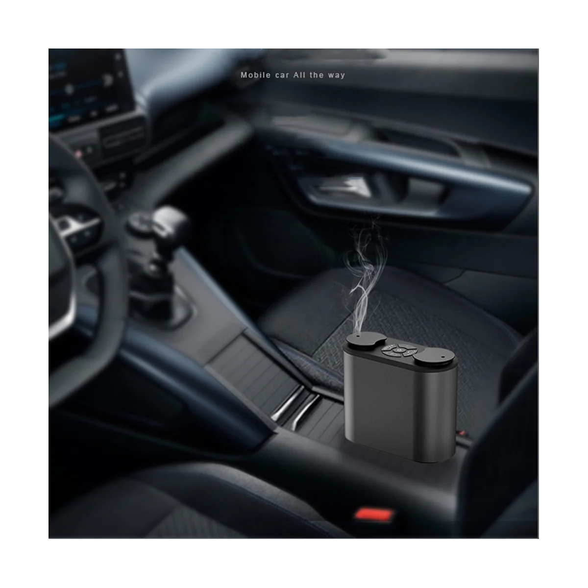 

Waterless Diffuser Aromatherapy Essential Oil Diffuser USB Aluminum Scent Nebulizer Diffuser Hotel Black