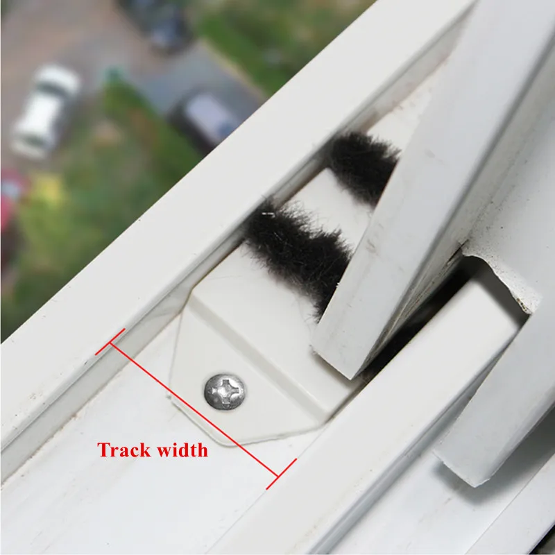 2pcs Sliding door sealing strip up and down track rubber buffer block with brush window Hardware Dust stopper Window slot sealer |