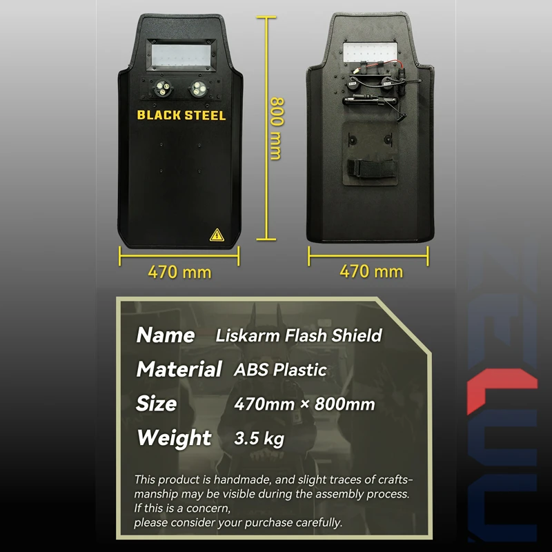 Черная сталь Liskarm Flash Shield Blize Arknights RHODES ISLAND Вентиляторы аниме-игр Косплей ABS property