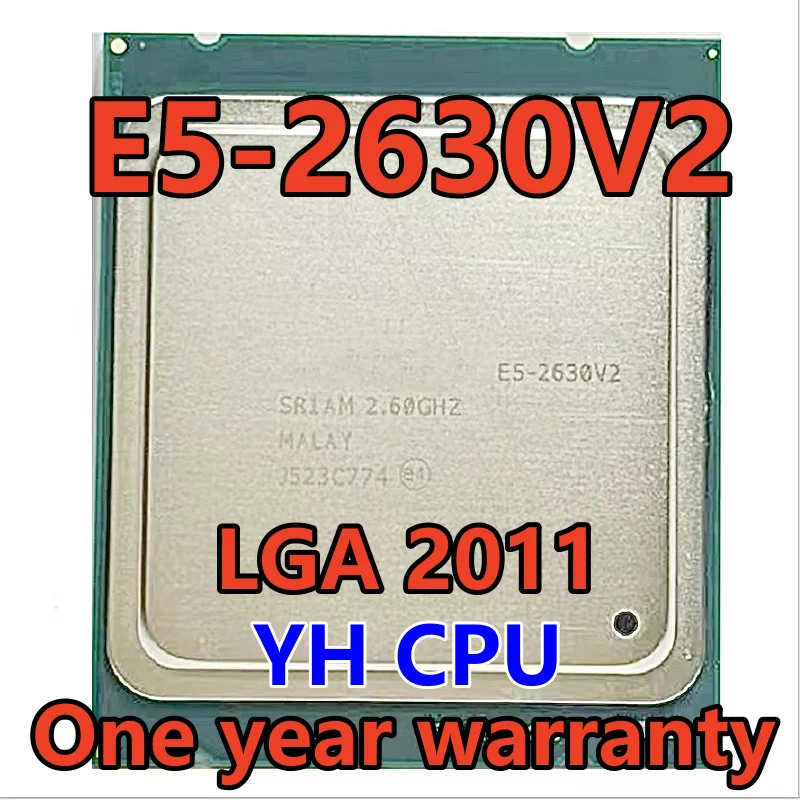 

E5-2630V2 E5-2630 V2 E5 2630v2 E5 2630 V2 SR1AM 2.1 GHz Enam-core Dua Belas Benang 15M 80W LGA 2011