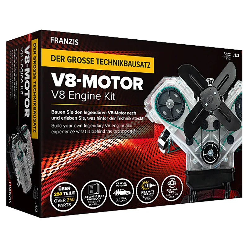 New V8 Engine Model Assembly Kit DIY Can Start The Turbine Engine Model Creative Gift