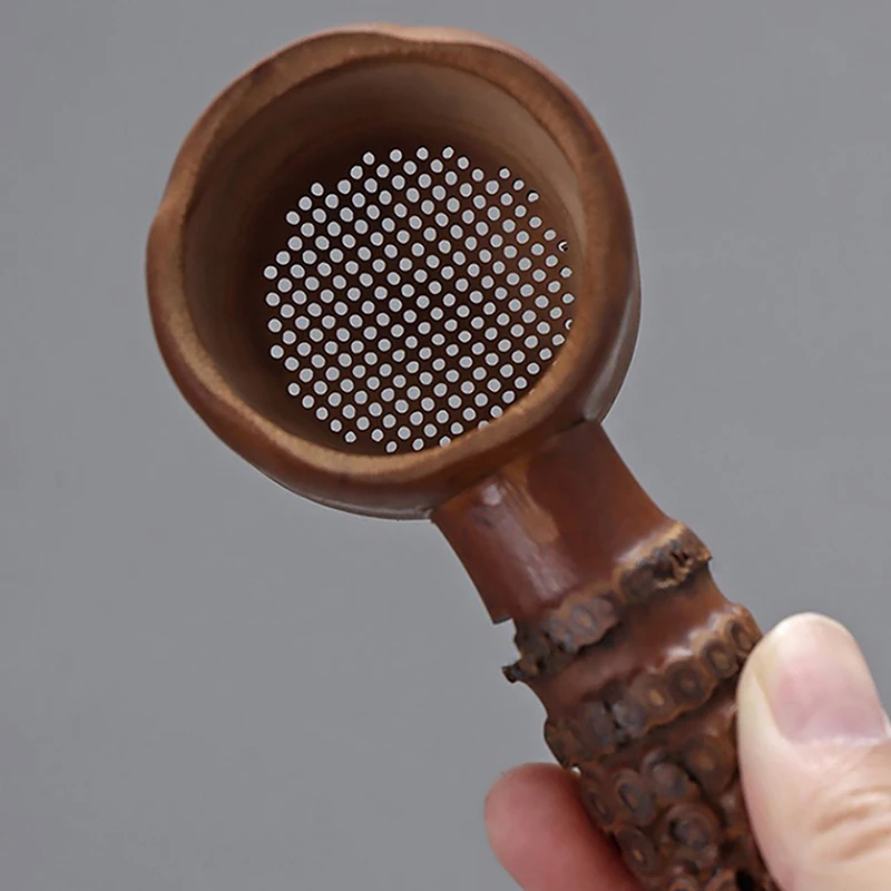 Натуральный Бамбуковый фотофильтр инструмент для заваривания чая сито