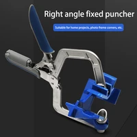 90 degree right angle woodworking clamp picture frame corner clip hand tool clamps puncher for woodworking crimper