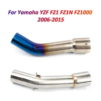 slip on for yamaha yzf fz1 fz1n fz1000 2006 2015 motorcycle exhaust pipe modified muffler adapter middle link connect mid pipe