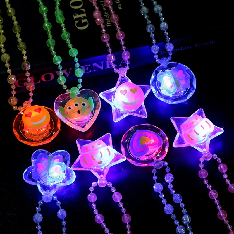 

Children Luminous Necklace Toys Kids Glow Birthday Wedding Party Decoration Party Favors Goodie Bag Piniata Fillers Novelty Gift