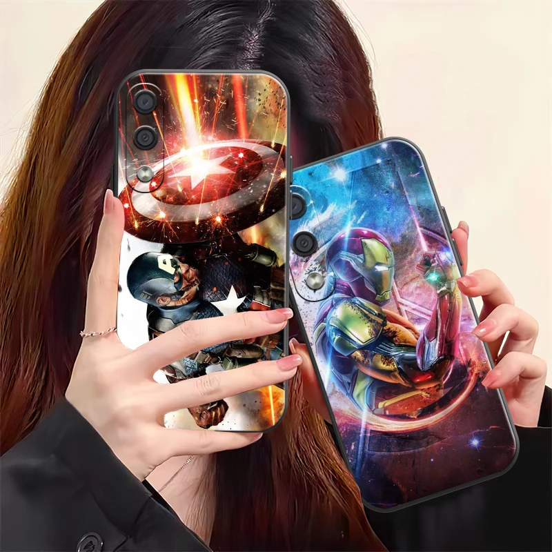 

Популярный чехол для телефона Marvel для Samsung Galaxy S8, S8 PLus, S9, S9 Plus, S10, S10E, S10 Lite, 5G Plus, задняя крышка из жидкого силикона