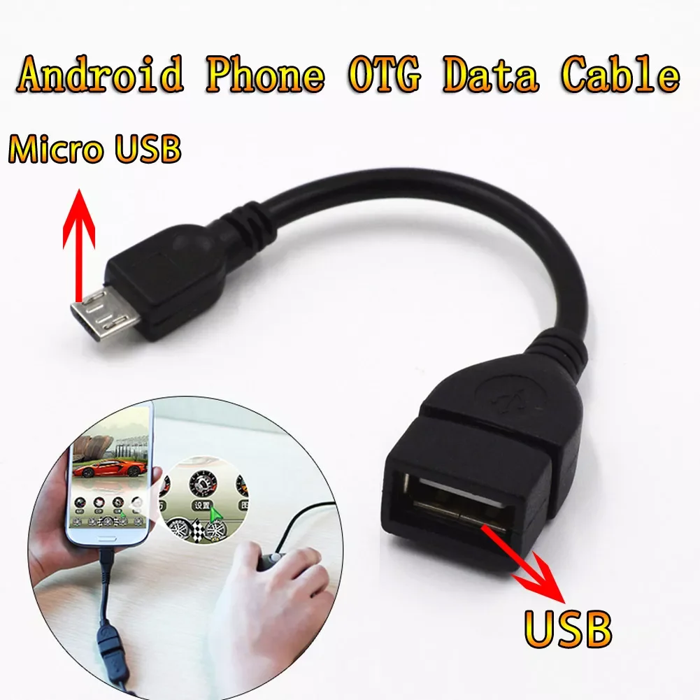 

USB OTG Cable Data Transfer Micro USB Male To Female Adapter for Samsung HTC Android