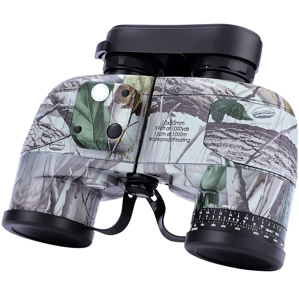 

10X50 Marine Powerful Binoculars With Rangefinder Compass Night Vision Telescope Waterproof For Hunting Navy Camping Autofocus