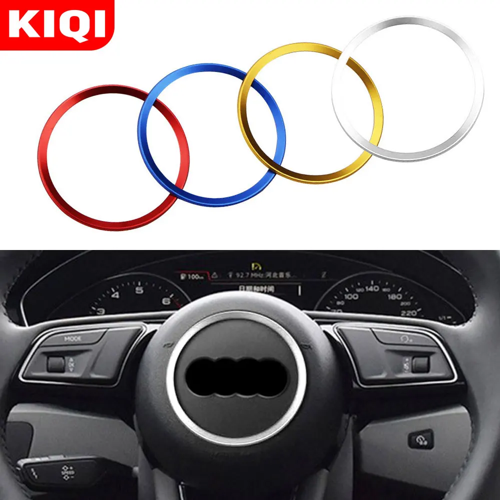 

3D алюминиевая отделка, наклейка-кольцо с логотипом для Audi A1, A3, A4, A5, A6, A7, Q3, Q5, S3, S5, S7, TT, автомобильные аксессуары