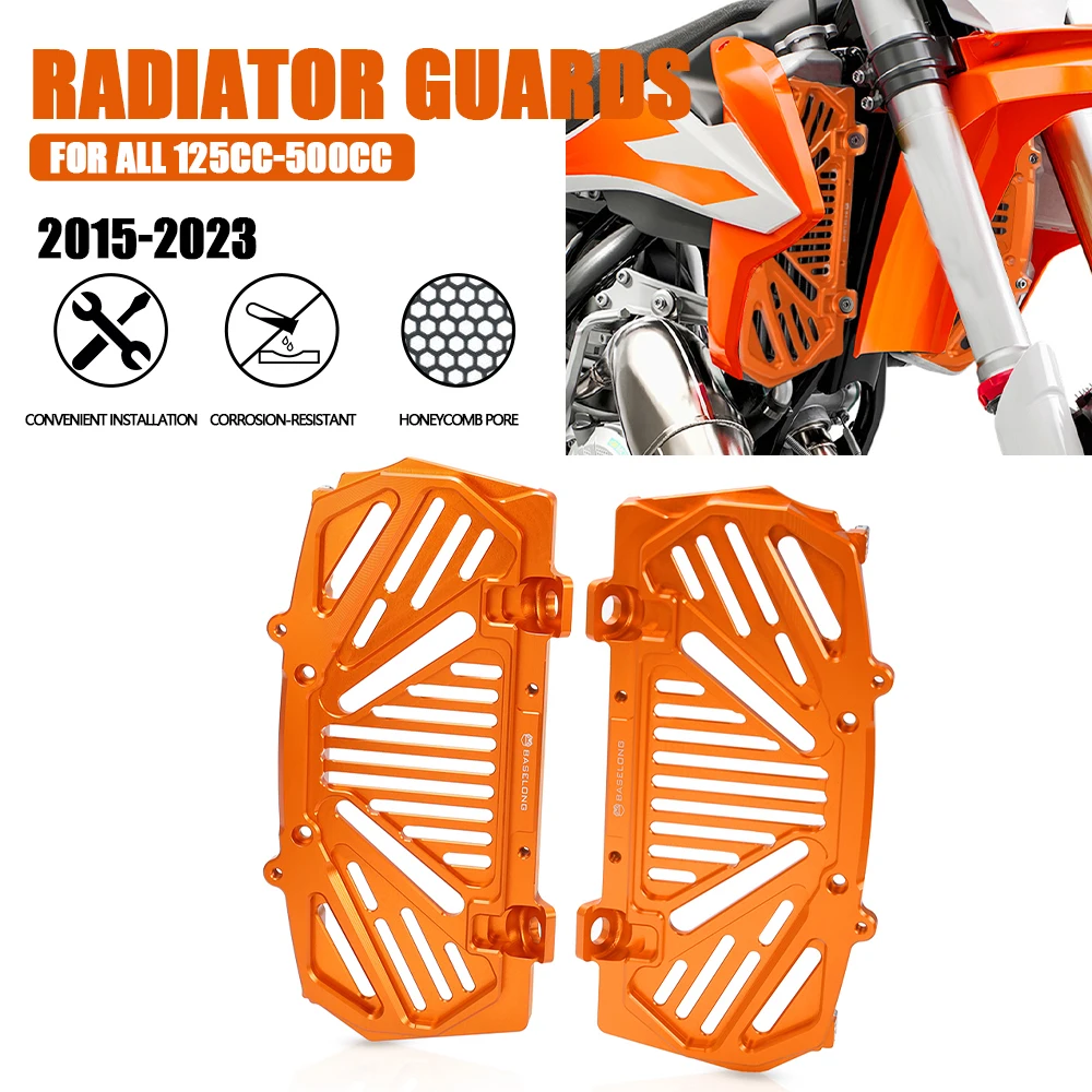 

Dirt Bike CNC Radiator Grille Guards Cover For 125 200 250 300 350 400 450 525 530 XC/XCF/SX/SXF/XCW/XCFW/EXC/EXC-F/TPI/Six Days