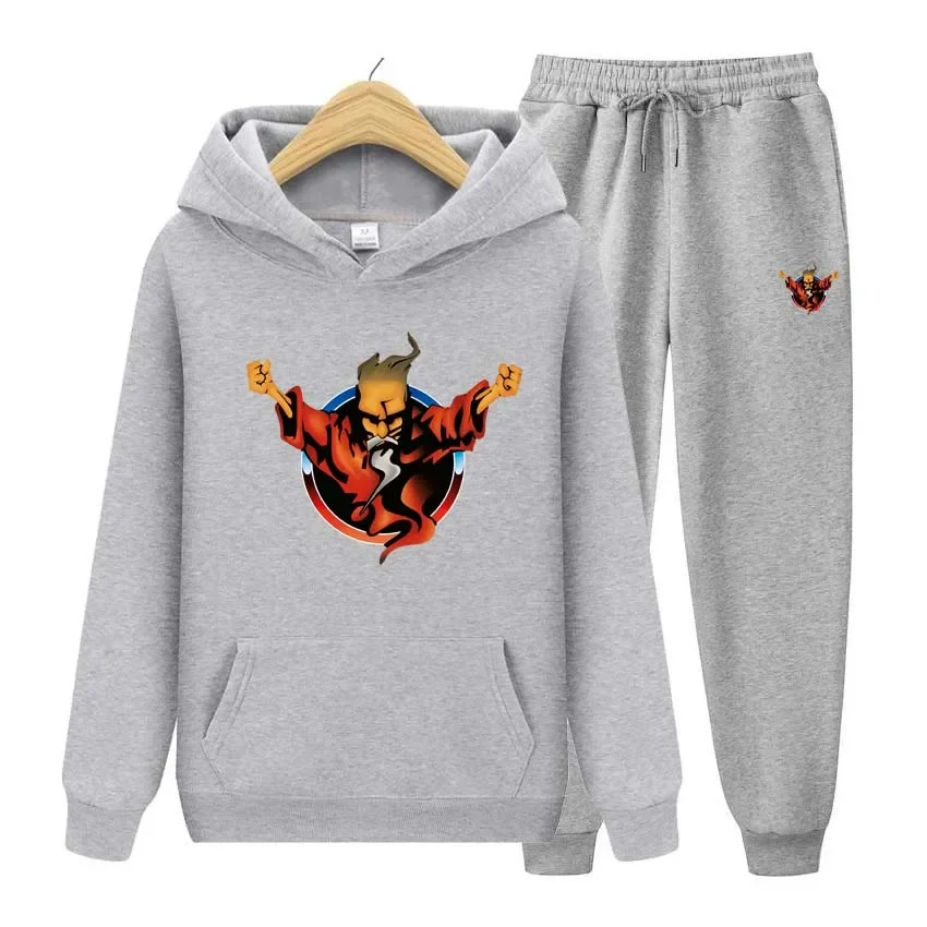 

Тренировочный костюм унисекс из хлопка с принтом Thunderdome, осень/зима