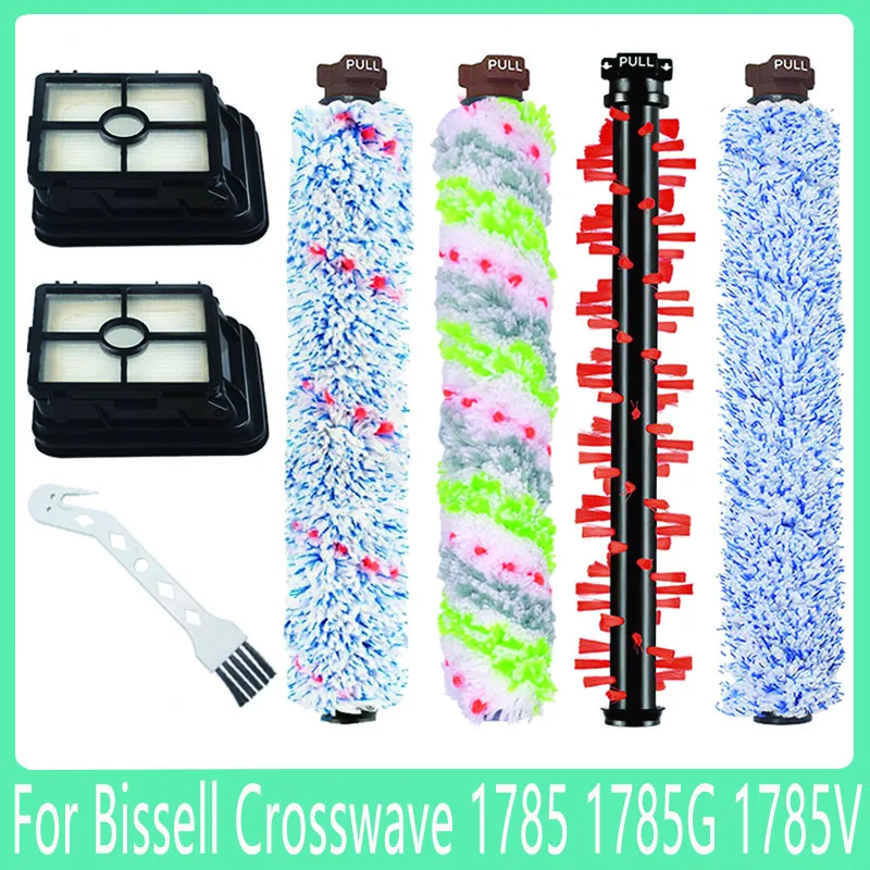 

Spare For Bissell Crosswave 1713 1785 1866 1868 1934 1926 Pet Pro 2223N Cordless 2582N Hepa Filter Roller Main Brush