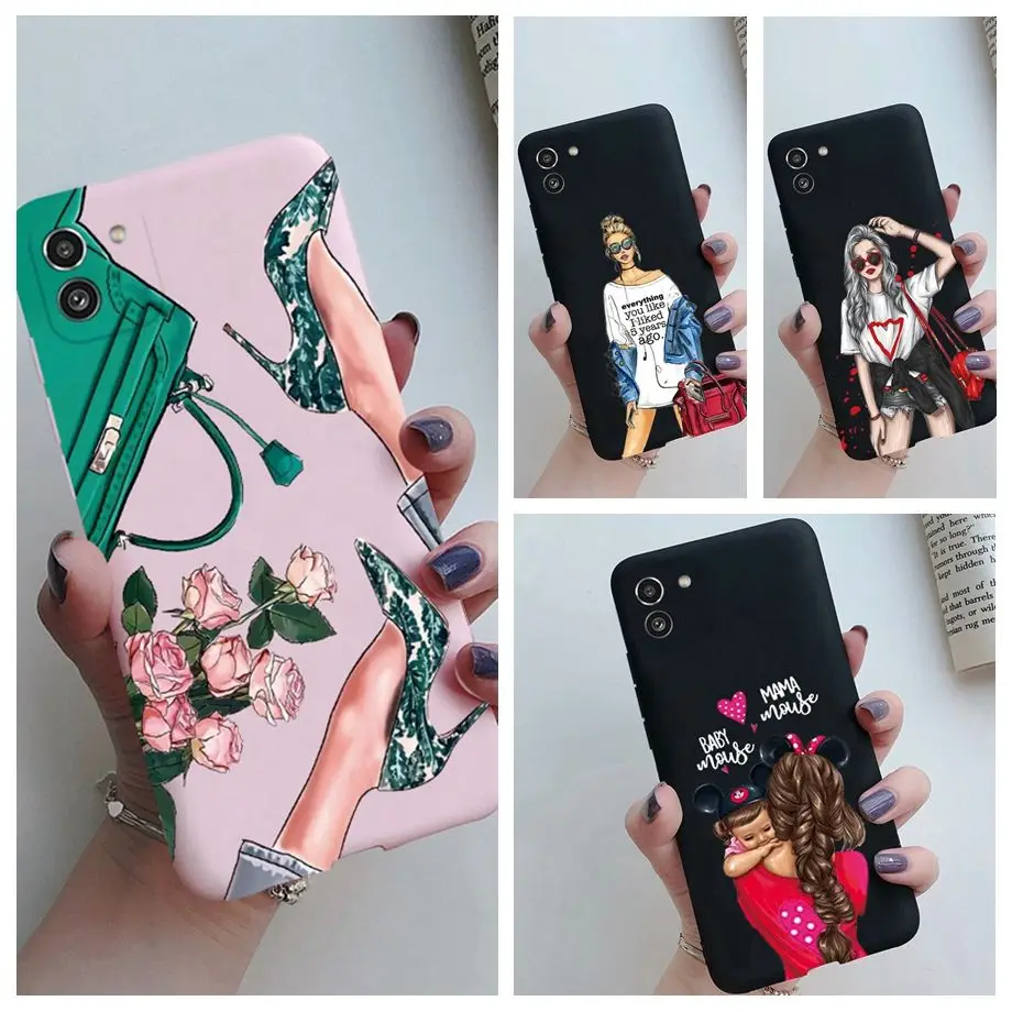 Новый Модный чехол для телефона Samsung Galaxy A03 Core A 03 A03S, яркие  разноцветные телефонные чехлы, милые противоударные Чехлы для девочек |  AliExpress