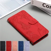honor x7 2022 flip wallet case for huawei honor x7 luxury 3d butterfly emboss floral leather card book cover honor x7 7x funda
