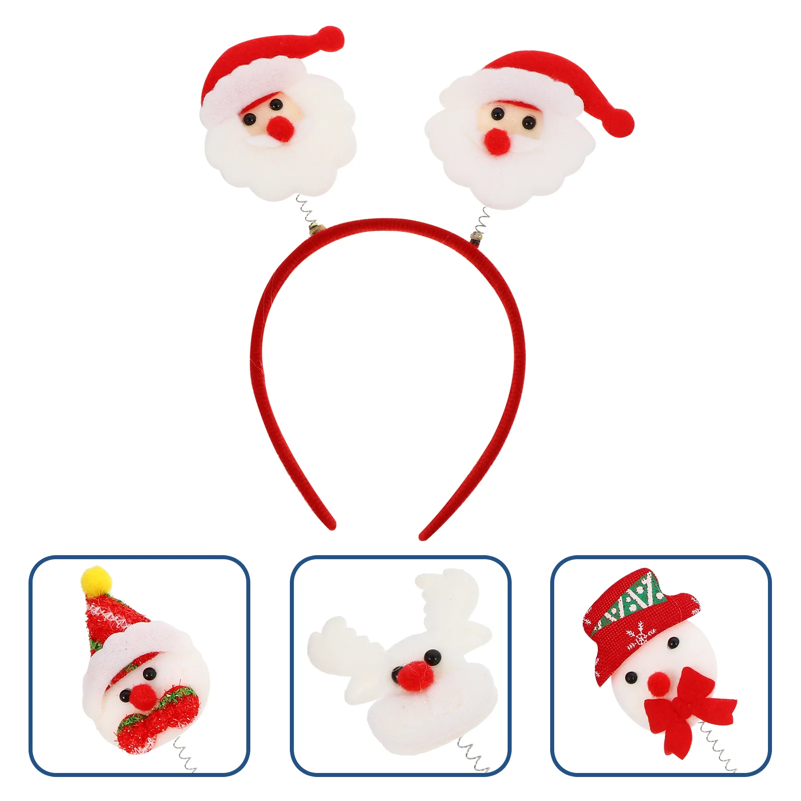 

Christmas Headband Santa Hair Xmas Tree Headwear Snowman Hoop Party Bandheadbands Headpiecehat Claus Headdress Favors Accessory