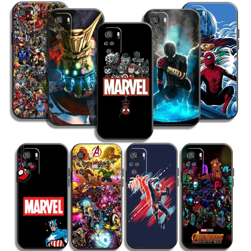 

Marvel Phone Cases For Xiaomi Redmi 7 7A 9 9A 9T 8A 8 2021 7 8 Pro Note 8 9 Note 9T Coque Funda Soft TPU Back Cover