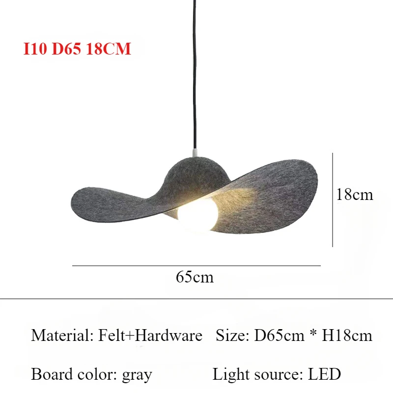 

Подвесной светильник HomeLover, фетр, LED