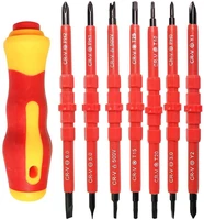 7 in 1 electrician multi purpose multi specification set screw dual purpose screwdriver head maintenance tool set household