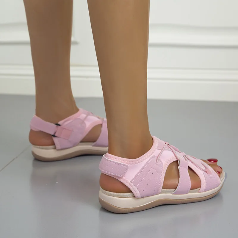 

2022 Women Sandals open toe Summer Shoes Woman Plus Size 44 Heels Sandals Wedges Chaussure Femme Casual Gladiator Platform Shoes