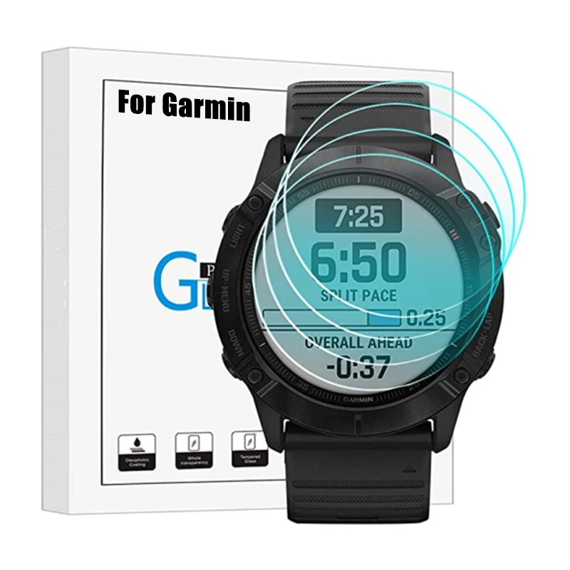 1-5 упаковок закаленное стекло для Garmin Fenix 7 7s 7x6 6S 6X 5/Forerunner 235 745 945 735XT/Vivoactive 3 Instinct 2