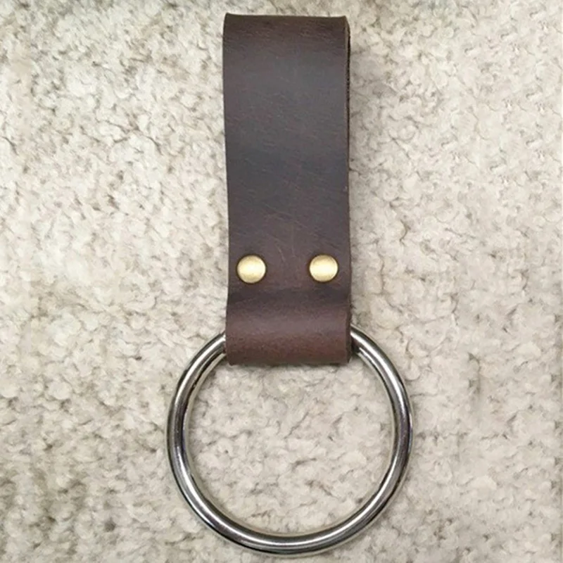 Средневековый металлический уплотнительный кольцо меч ножной кард кожаный