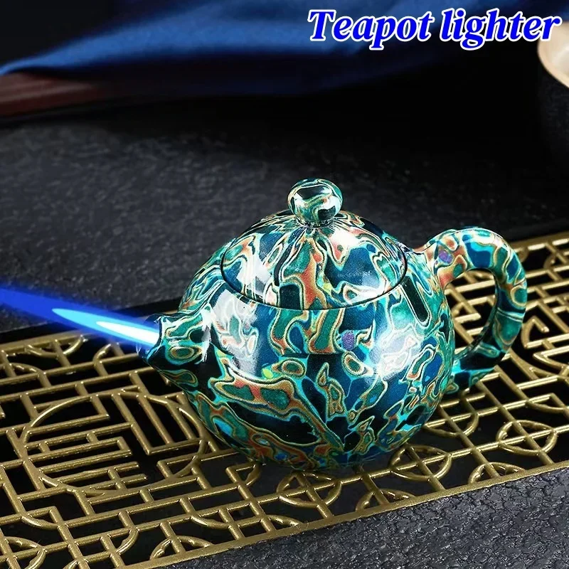 Креативная газовая зажигалка Turn The Kettle забавная вращающаяся декомпрессионная