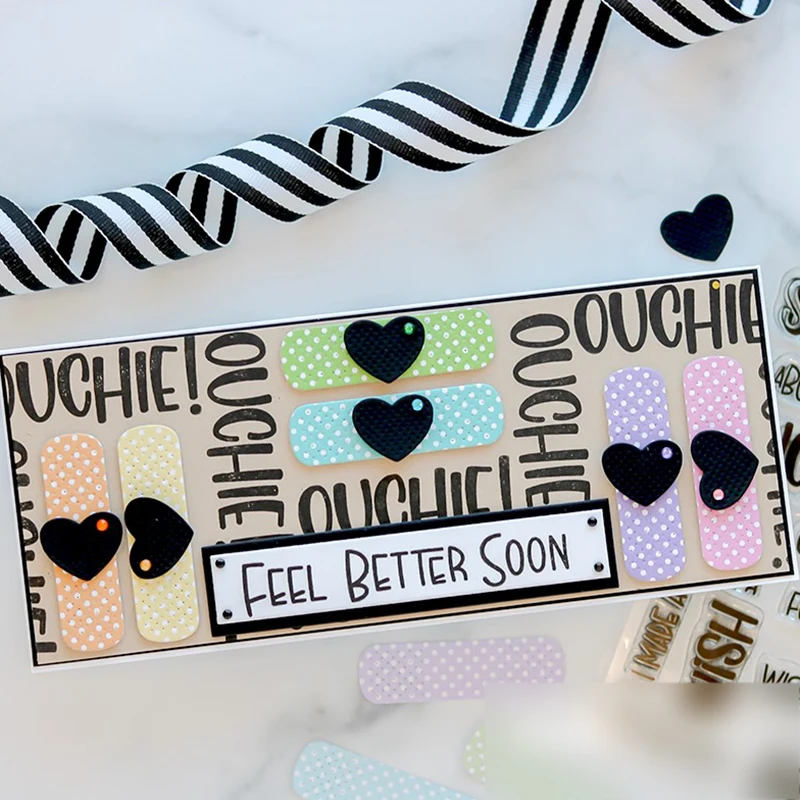 2022 New Bandage Band-Aid Metal Cutting Dies For DIY Craft Making Paper Heart Greeting Card Scrapbooking No Clear Stamps Sets |