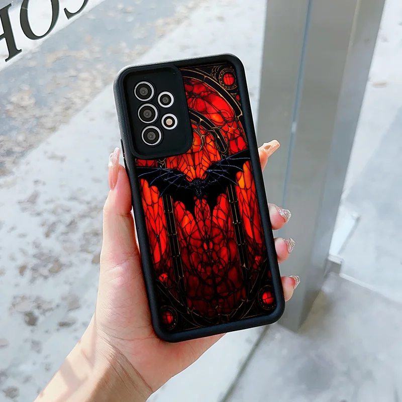 Creative Ancient Card Bat Pattern Phone Case for Motorola Moto Edge 50 Fusion 40 Neo E40 E32 G85 G84 G75 G54 G24 G05 Soft Covers (art.: 3920d1b5786aa) - 3920d1b5786aa